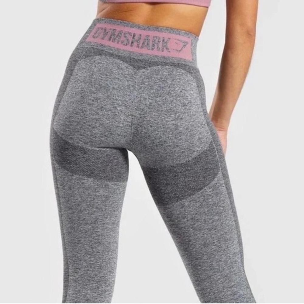 Gymshark Gray and Pink Leggings